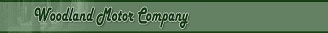 Woodland Motor Company logo