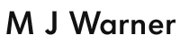 M J Warner logo